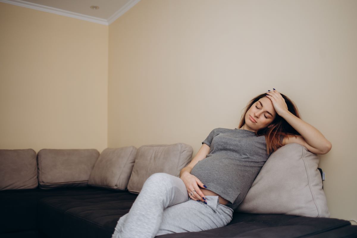 beautiful woman pregnant